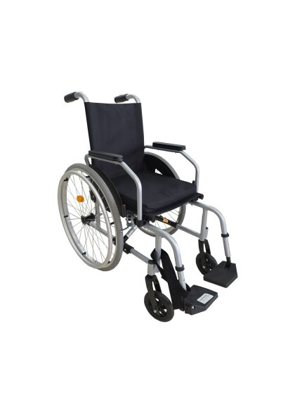 Cadeira de Rodas Alumínio Start C1 Plus Pés Rebatíveis 50,5cm Prata Ottobock
