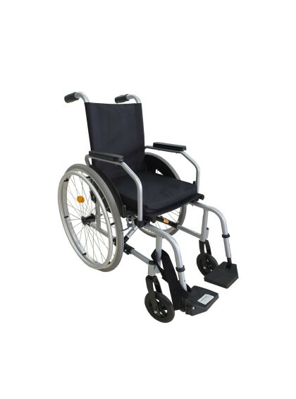 Cadeira de Rodas Alumínio Start C1 Plus Pés Rebatíveis 45,5cm Prata Ottobock
