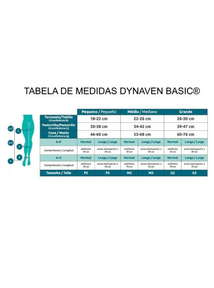 Meia de Compressão 7/8 Sigvaris Dynaven Basic 20-30mmHg P2 