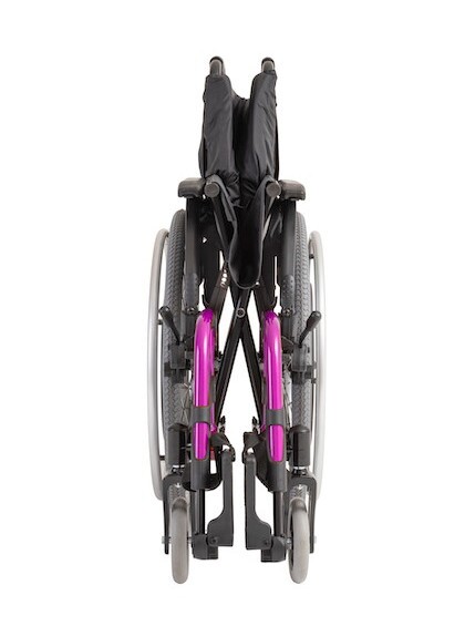 Cadeira de Rodas K3 Alumínio Pés Removíveis 42cm Rosa Pink Ortobras