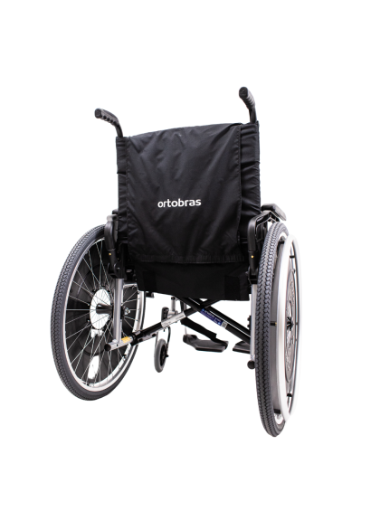 Cadeira de Rodas K3 Alumínio Pés Removíveis 42cm Prata Ortobras