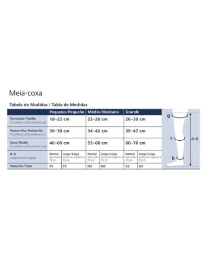 Meia de Compressão Meia Calça Sigvaris Ever Sheer 20-30 mmHg M2