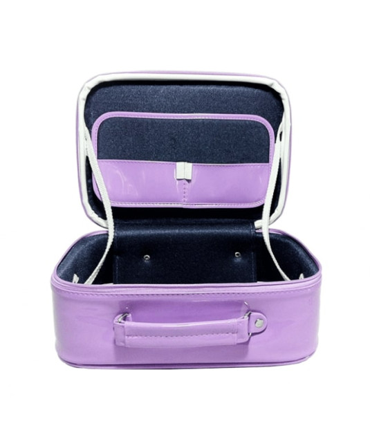 Maleta Médica Acadêmica Sintético Verniz Roxo Pinton