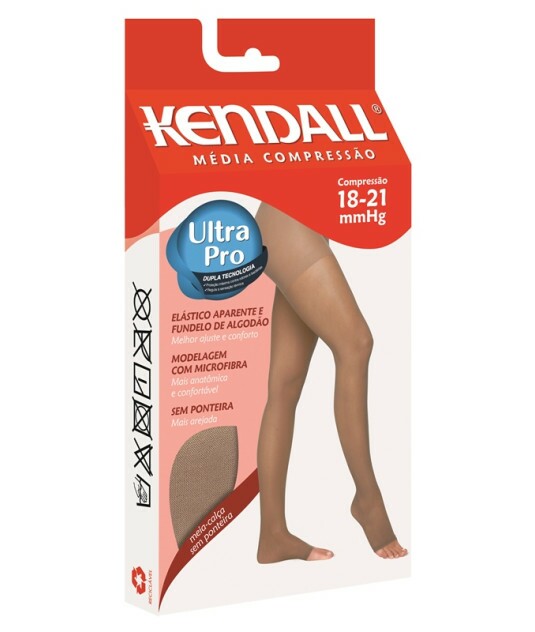 Meia Media Compressão Meia Calça Sem Ponteira Kendall