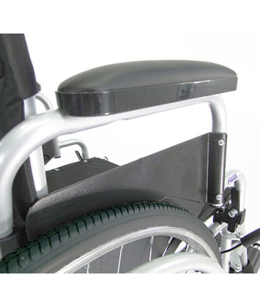 Cadeira de Rodas Dobrável Coyote Aço 44cm - Aço Reforçado, Rodas Grandes