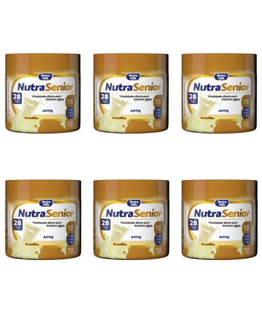Nutra Senior Adulto 50+ Kit 6 Unidades Complemento Alimentar 400g 