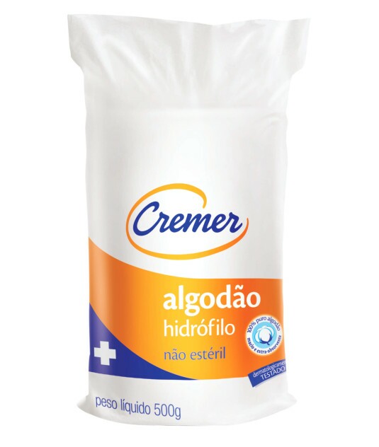 Algodão Hidrofilo 500g Cremer