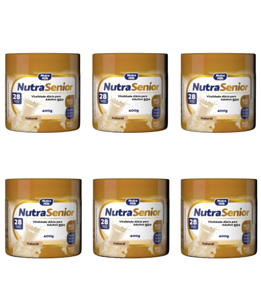 Nutra Senior Adulto 50+ Kit 6 Unidades Complemento Alimentar 400g 