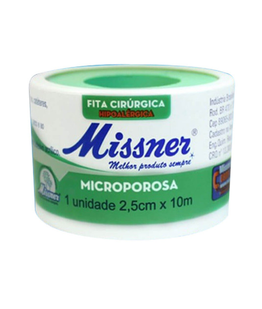 Micropore 2,5cmx10m Branco com Capa Missner
