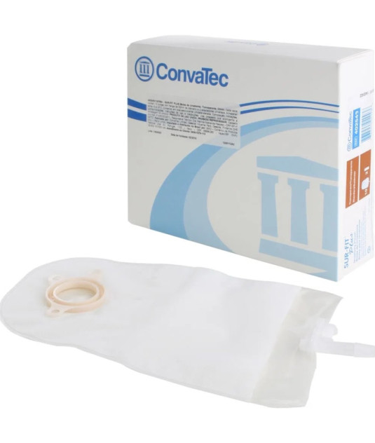 Bolsa de Urostomia c/Válvula Anti-Refluxo Falange 45mm Convatec Kit 2 Caixas (20 unidades)