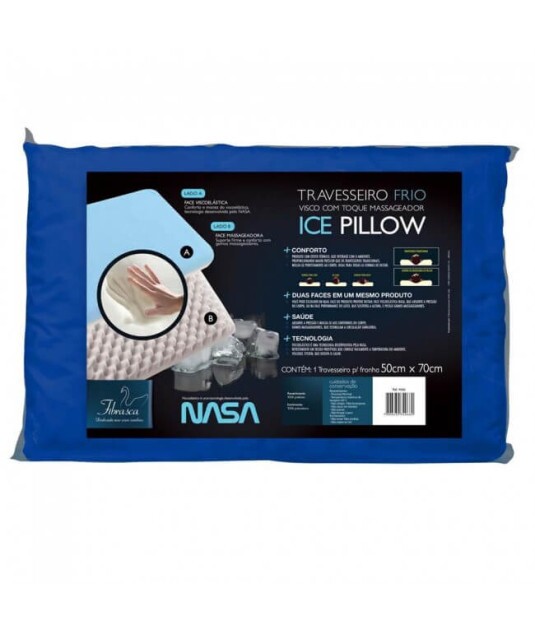 Travesseiro Ice Pillow 50x70cm Ref. WC2078 Fibrasca