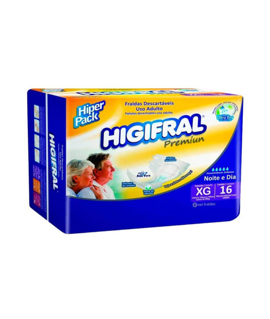 Fralda Descartável Higifral Premium com 16 XG Eurofra