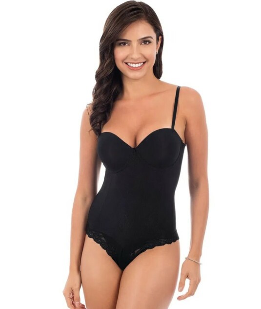 Body Silk C/ Bojo Cor Preto Plié