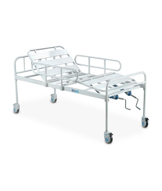 Cama Fawler Simples 2 Manivelas com Grade DX Dellamed