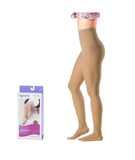 Meia de Compressão Meia Calça Sigvaris Ever Sheer 20-30 mmHg