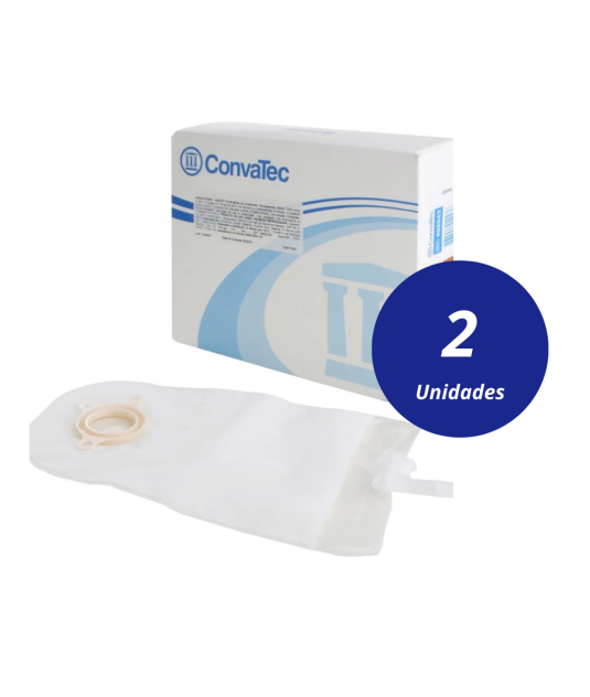 Bolsa de Urostomia c/Válvula Anti-Refluxo Falange 45mm Convatec Kit 2 Caixas (20 unidades)