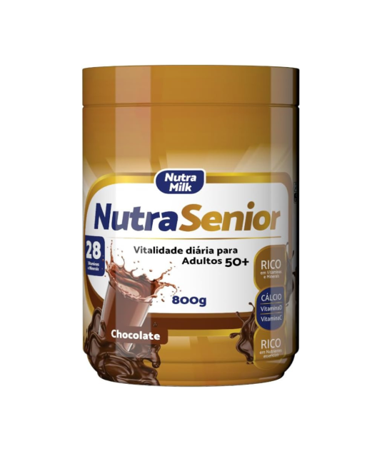 Nutra Senior Adulto 50+ Kit 2 Unidades Complemento Alimentar 800g - Chocolate