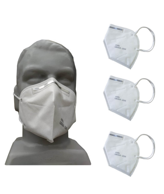 Máscara KN95 c/ Elástico e Clip Nasal KIT c/ 3 Unidades