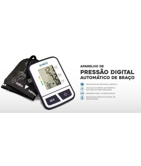 Aparelho de Pressão Automático de Braço BSP11 G-Tech 