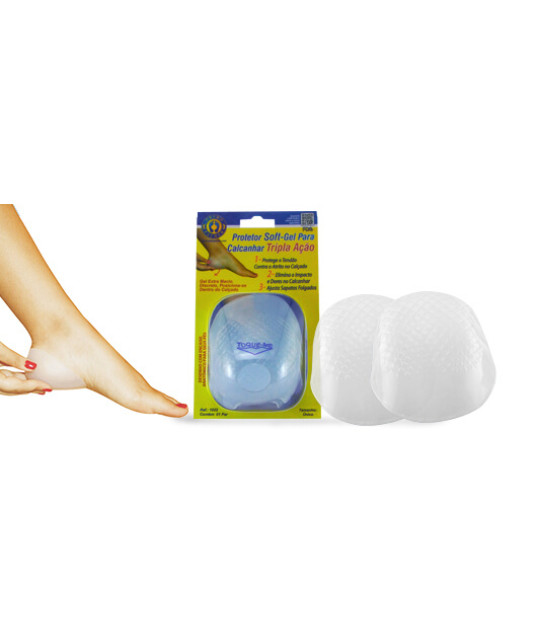 Protetor Soft-Gel para Calcanhar Tripla Ação Ortho Pauher