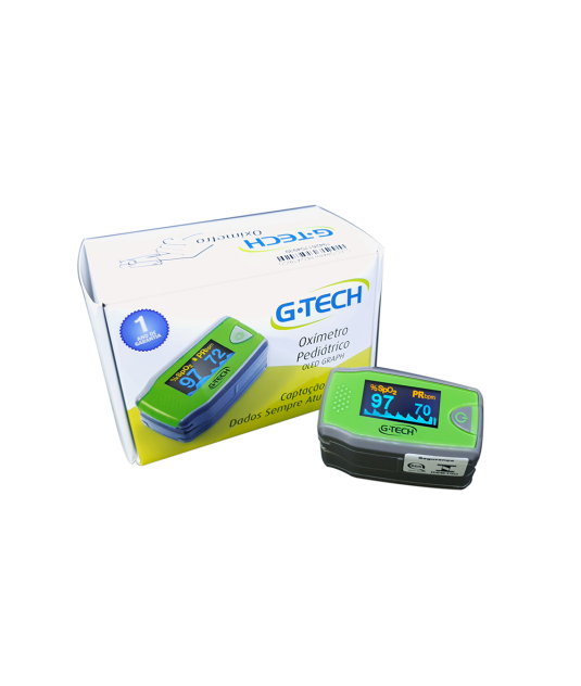 Oxímetro de pulso para dedo G-Tech OXIOLPED verde