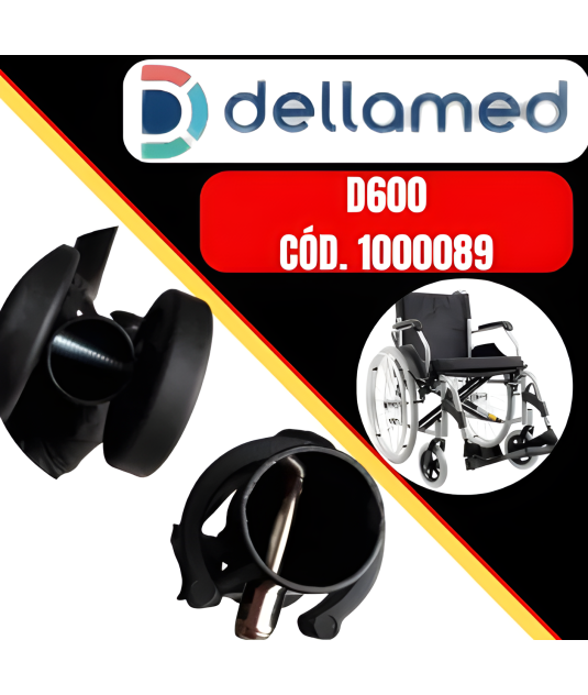 Par De Rodinhas Anti Tombo Para Cadeira D600 Dellamed 