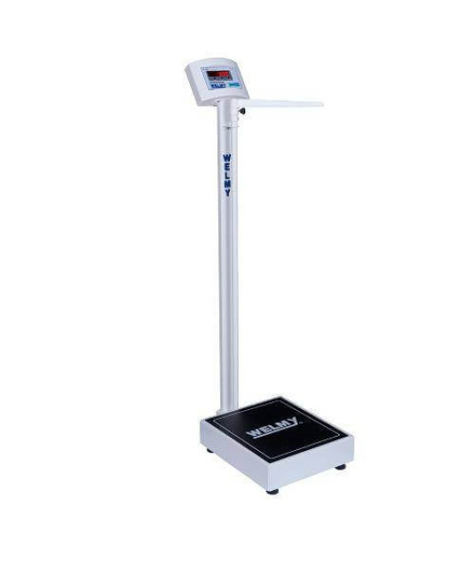 Balança Antropométrica Digital 200kg com Régua Led Welmy 50