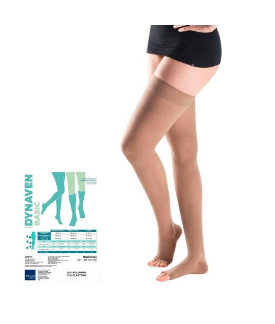 Meia de Compressão Meia Coxa Sigvaris Dynaven Basic 20-30mmHg