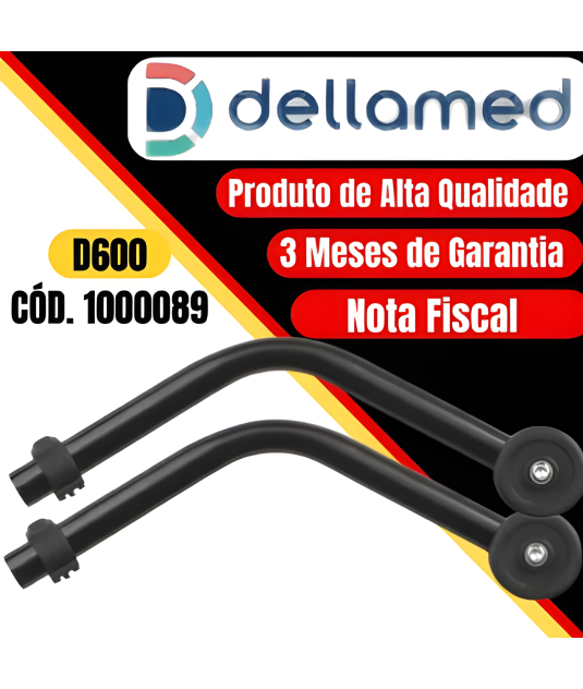 Par De Rodinhas Anti Tombo Para Cadeira D600 Dellamed 