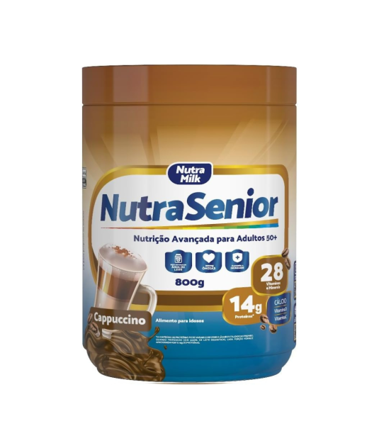Nutra Senior Adulto 50+ Kit 2 Unidades Complemento Alimentar 800g - Cappuccino