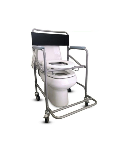 Cadeira de Banho Dobrável em Aço D40 Dellamed medidas do assento