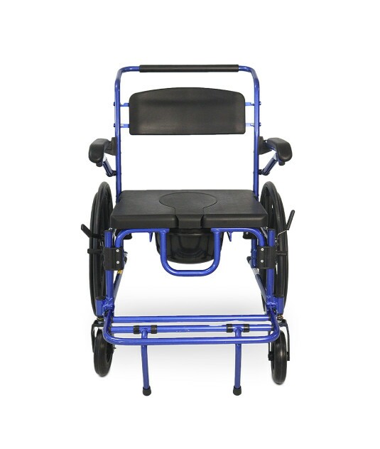 Cadeira de Banho D70 em Alumínio até 200 kg Assento 51cm - Dellamed