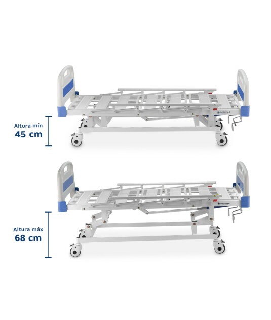 Cama Hospitalar DX3 3 Movimentos até 200 Kg Dellamed