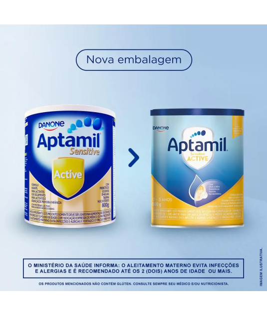 Aptamil Sensitive Active 800g Kit 4 und Danone 