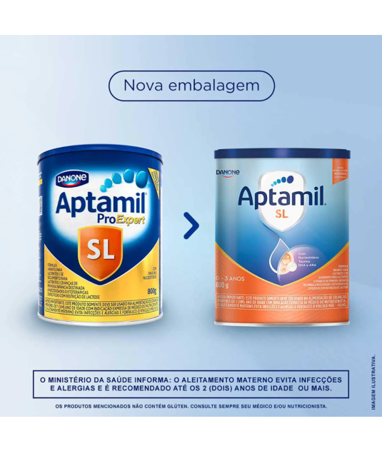Aptamil ProExpert SL Kit 2und - Fórmula Infantil Sem Lactose 800g Danone 