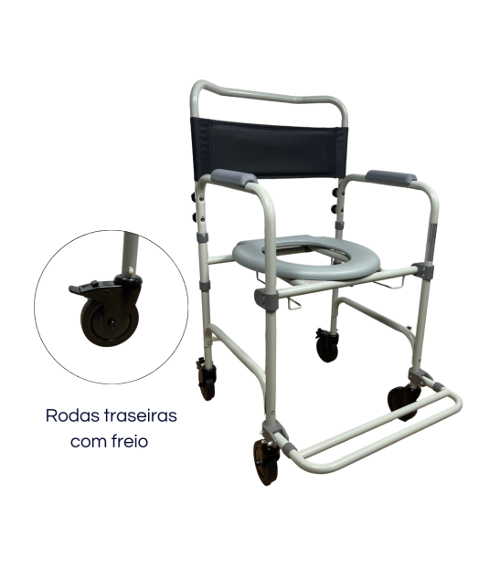 Cadeira de Banho e Higienização Desmontável até 100kg Mobil