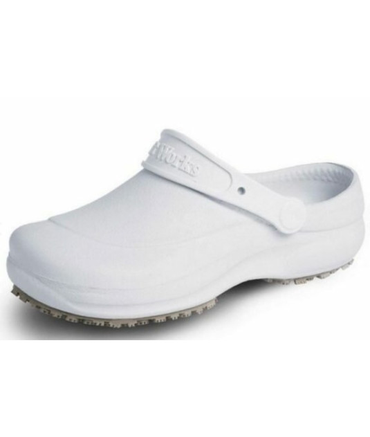 Calçado Profissional tipo Crocs Branco BB60 Soft Works