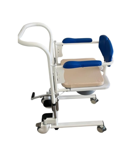 Cadeira de Transferência W808  c/ Coletor e Almofada Azul - Winner