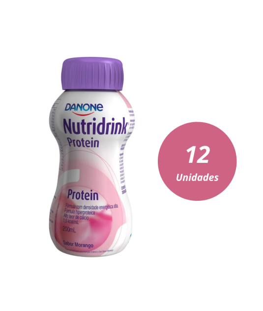 Nutridrink Protein 200ml Morango 12 Unidades Danone