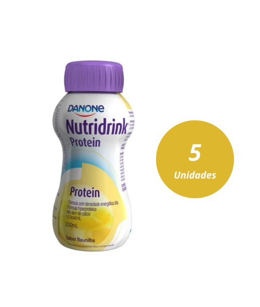 Nutridrink Protein 200ml Baunilha 5 Unidades Danone