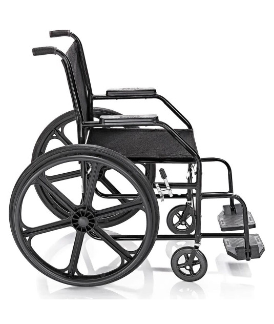 Cadeira de Rodas Nylon Pés Fixos Pneu Inflável PL002 Prolife