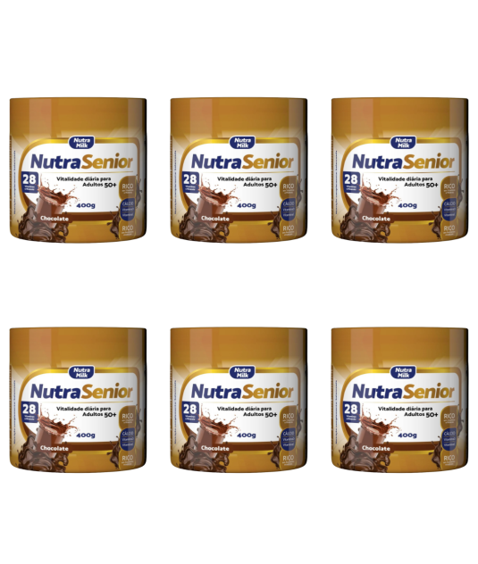 Nutra Senior Adulto 50+ Kit 6 Unidades Complemento Alimentar 400g 