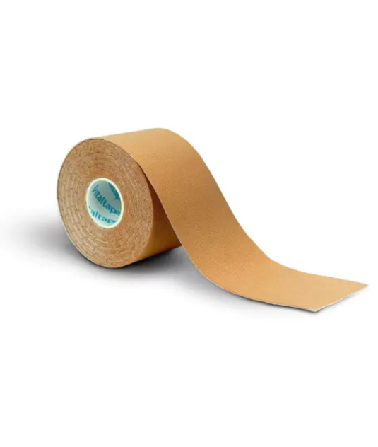 Fita de Kinesio Bandagem Elástica 5cm x 5m Bege Vitaltape 