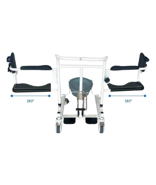 Cadeira de Transferência W808  c/ Coletor e Almofada Azul - Winner