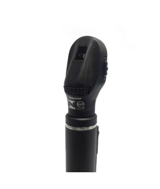 Oftalmoscópio Ri-Mini Preto 2,5V 4 Aberturas 1 Filtro Riester 