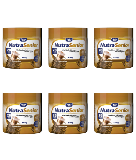 Nutra Senior Adulto 50+ Kit 6 Unidades Complemento Alimentar 400g 