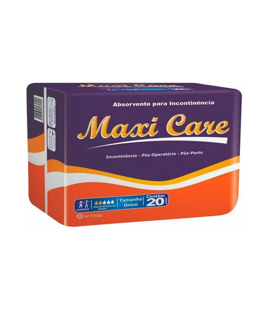 Absorvente Maxi Care com 20 Eurofral