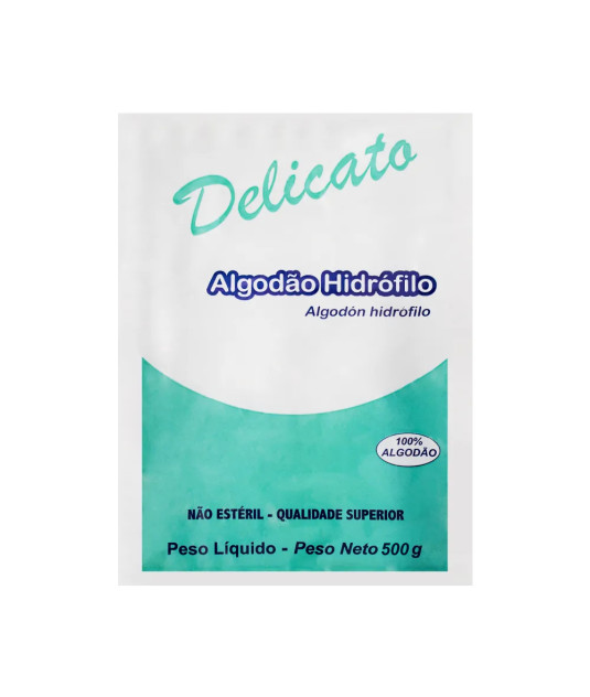 Algodão Hidrófilo Delicato 500g Cremer 