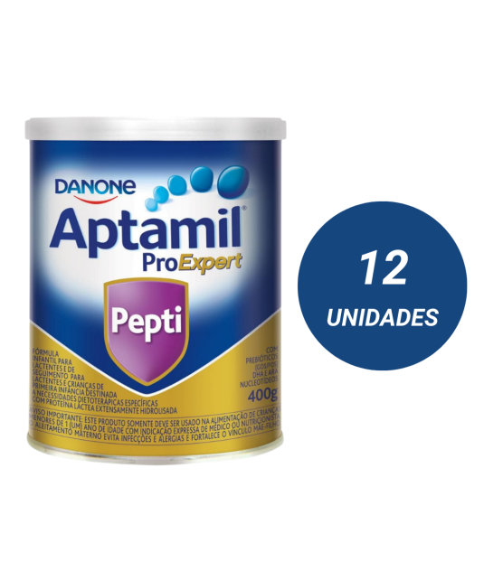 Aptamil Pepti 400g Kit 12und - Para Alérgicos a Leite de Vaca/Soja Danone