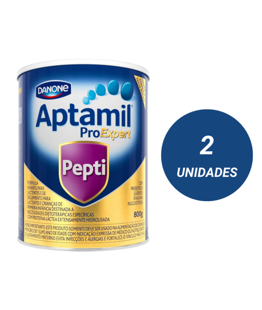 Aptamil Pepti 800g Kit 2und - Para Alérgicos a Leite de Vaca/Soja Danone